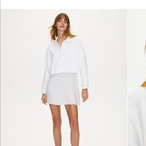 Sunday best cropped polo fleece